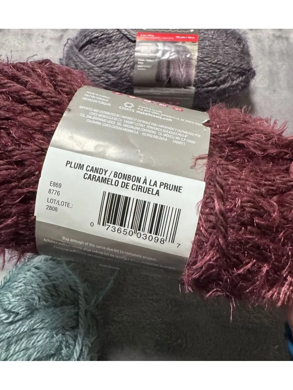 Hygge Red Heart Soft Yarn Lot of 3 - 15oz